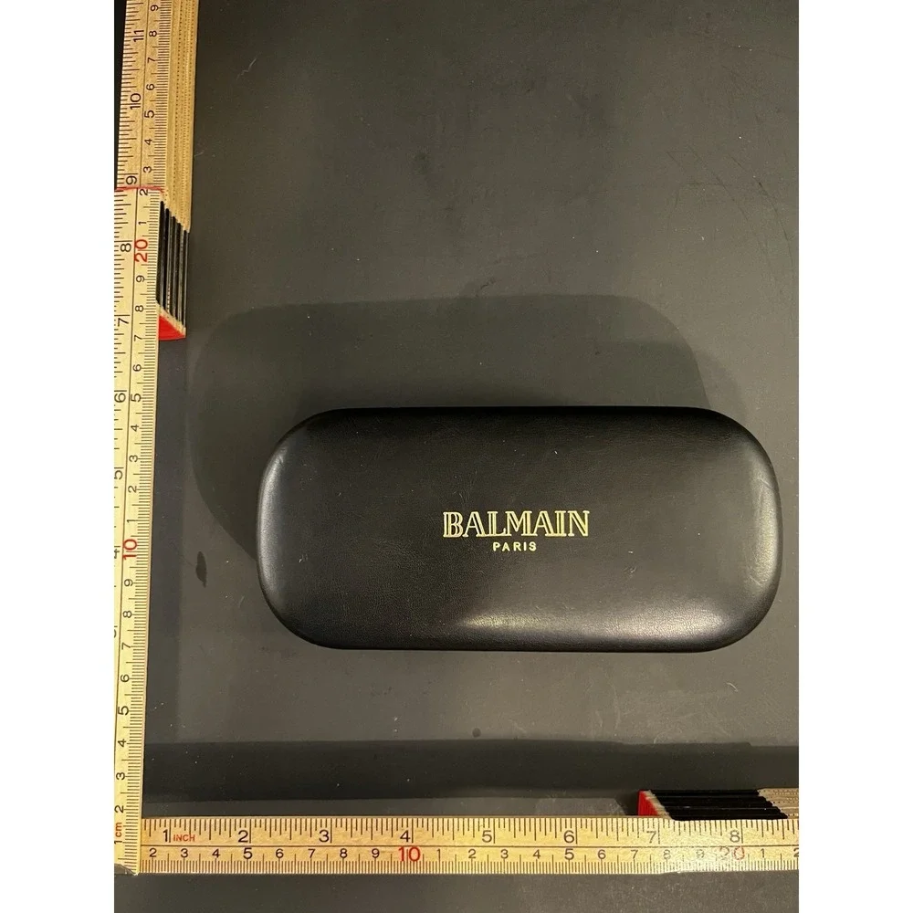 Balmain Paris Black Hard Case for Glasses Unisex Eyeglass/Sunglasses Case Empty